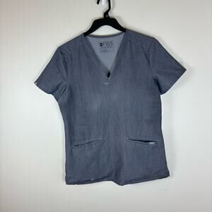 Figs grey casual workwear utility womens small